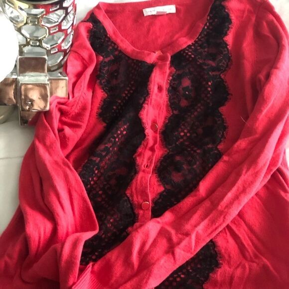 NY&Co Lace Cardigan - Picture 2 of 3